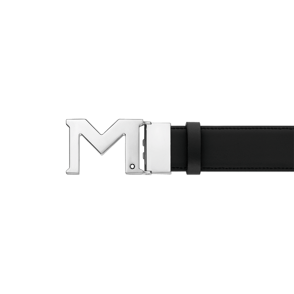 Cinturón de piel negro para cortar a medida - Montblanc MX