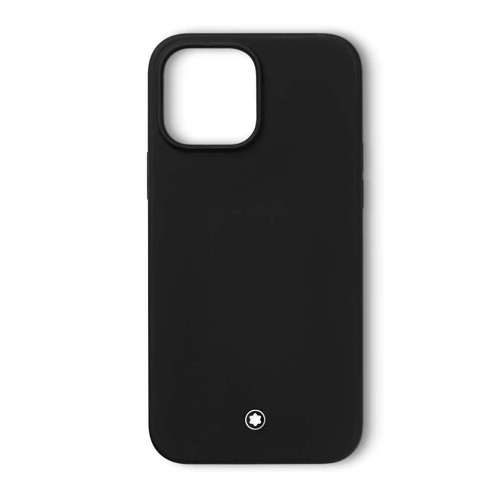 Funda iPhone 14 Pro silicona logo negra