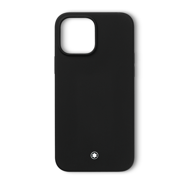 Funda iPhone 14 Pro Max silicona logo negra